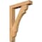 Ekena Millwork Olympic Block Smooth Bracket w/ Offset Brace, Western Red Cedar, 5 1/2"W x 28"D x 40"H BKT0604X28X40OLY05SWR - alternate 1
